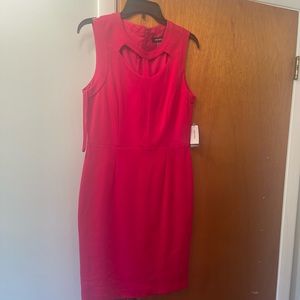 Fuchsia or Hot Pink New West Dress with Peek A Boo Front Size 6 Women’s